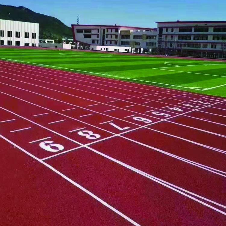 悟空承接13mm训练体育运动馆 田径场地塑胶跑道施工