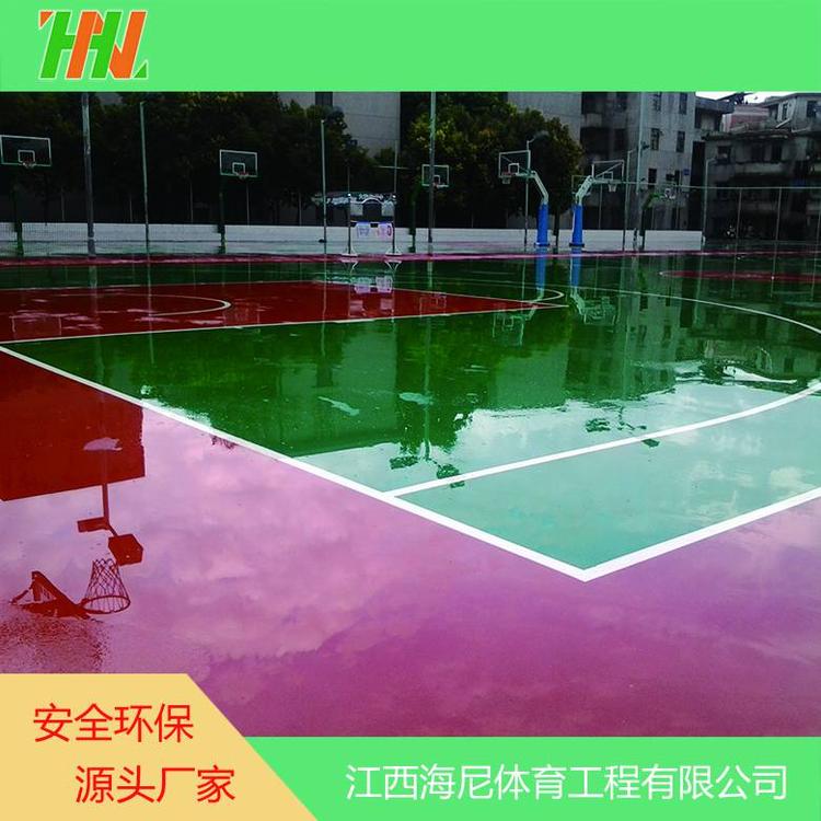 悟空承接丙烯酸球场地坪施工 防滑性能优良 透气性好 不易起泡