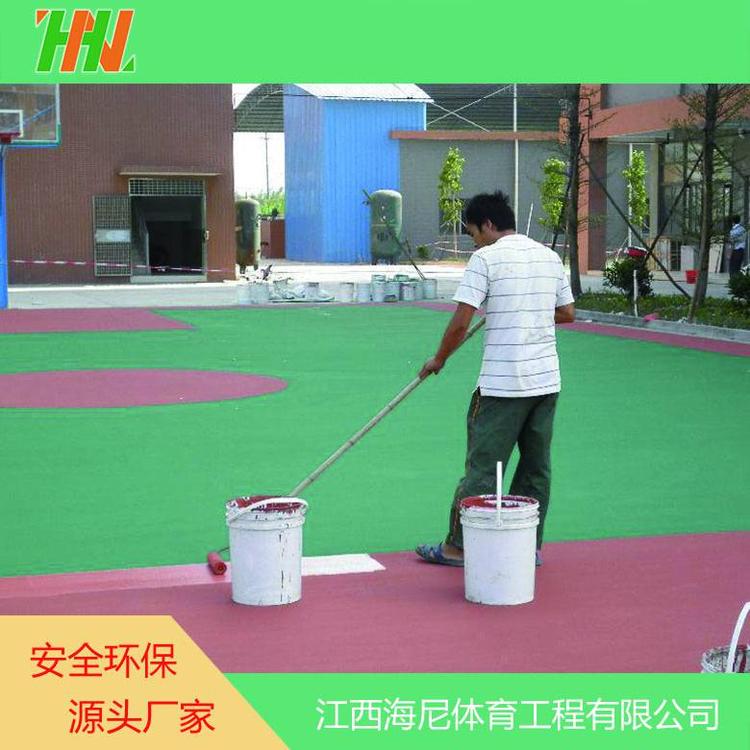 悟空承接硬地丙烯酸篮球场施工 弹性良好 不易开裂
