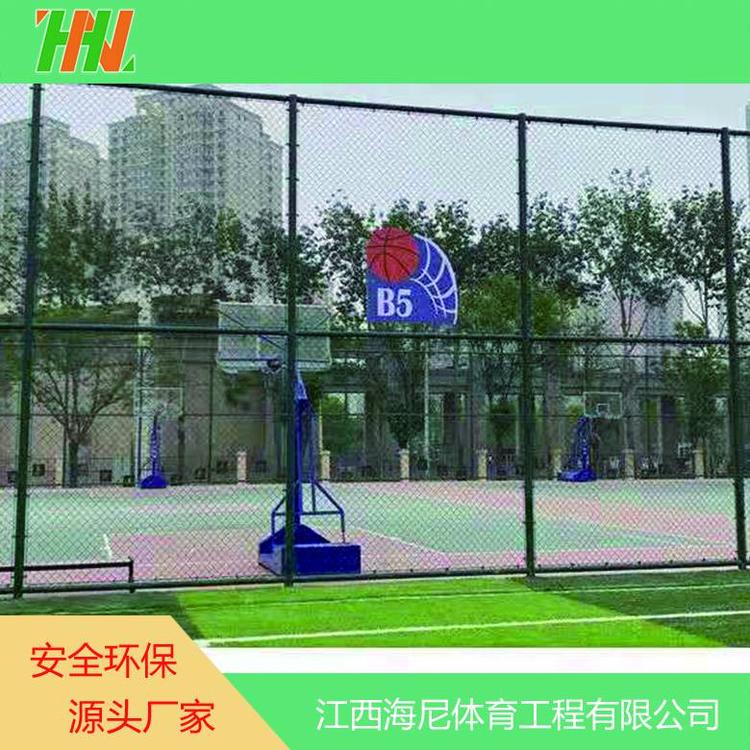 悟空供应体育场篮球场 足球场 羽毛球围网安装 低碳钢丝材质