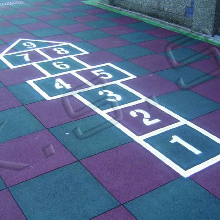 悟空承接幼儿园彩色安全橡胶地垫铺设 20-50mm规格 抗压 耐冲击