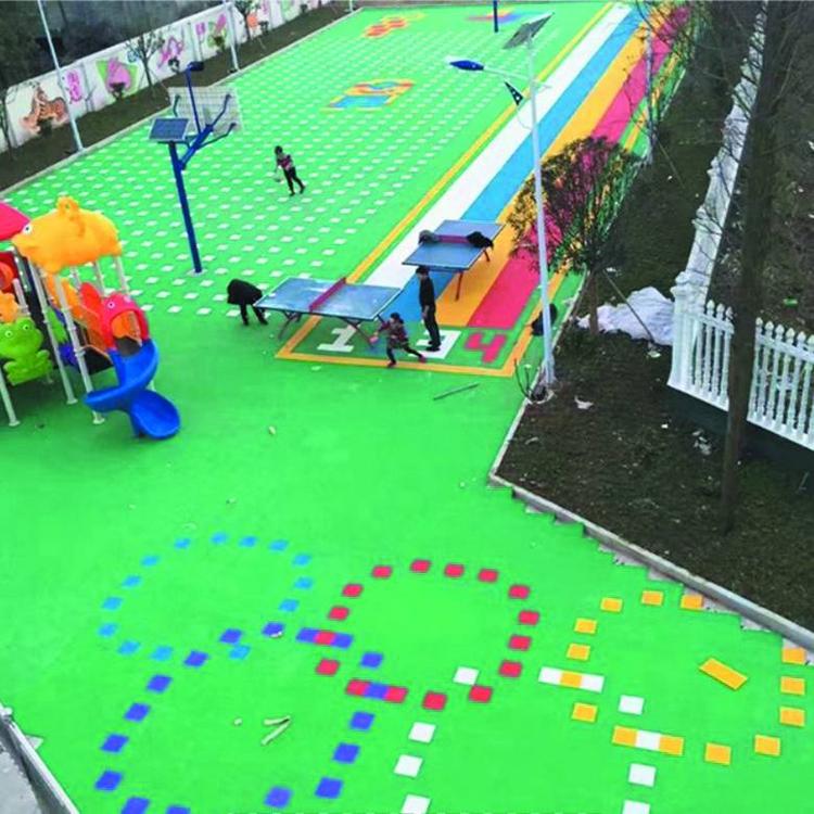 悟空承接室外悬浮地板铺垫 运动蓝球场PVC材质 可定制