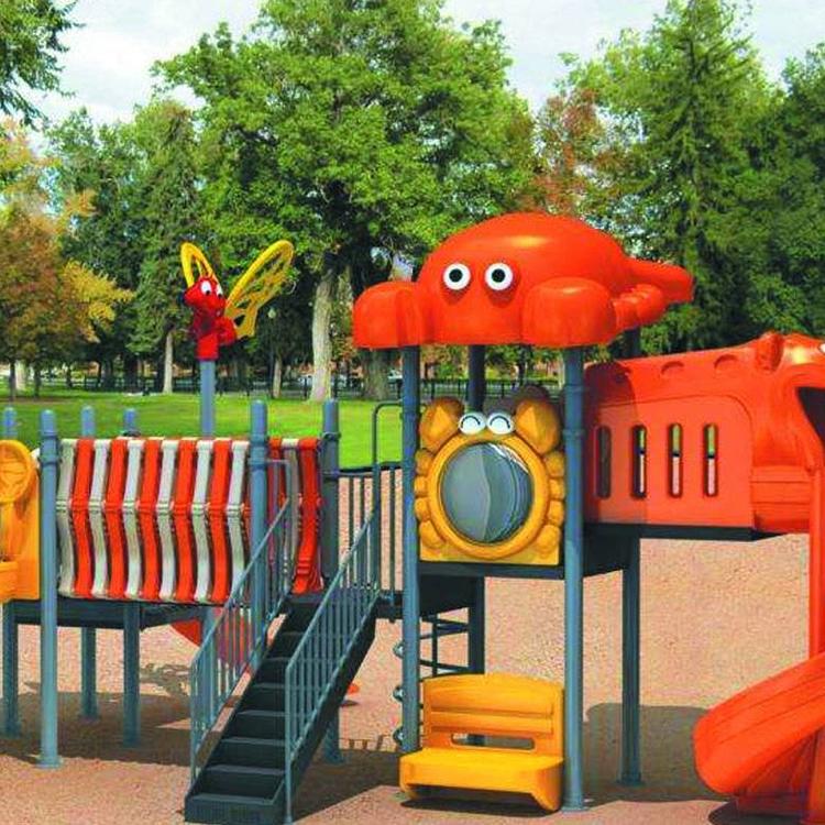 悟空供应儿童游乐场 卡通动物滑梯 规格4*8*8.9m定制