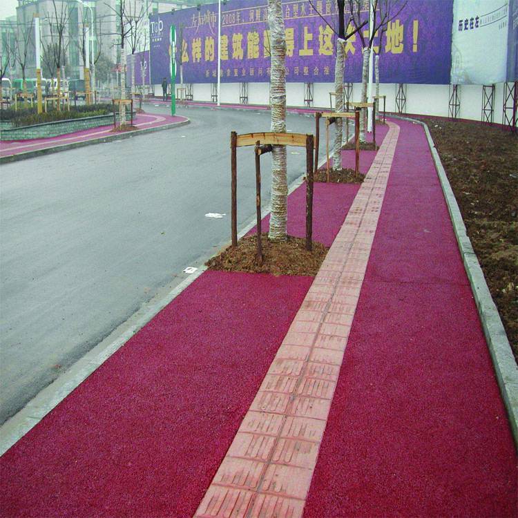 悟空承接水性聚合物彩色路面铺设 SP跑道沥青改色